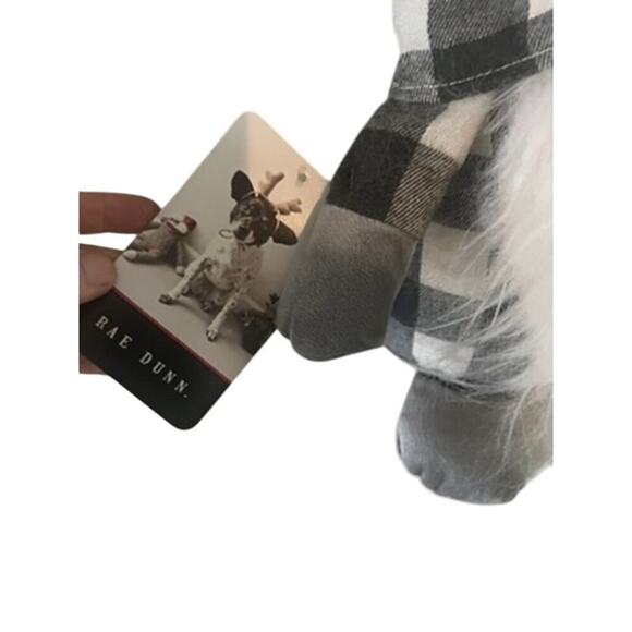 NWT Rae Dun Christmas Gnome in plaid hat Festive Holiday Decorative cute - Picture 2 of 5